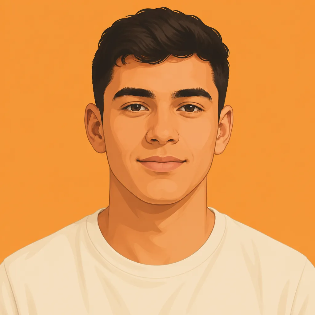 Illustrated portrait of Rafael Bittencourt